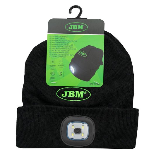 Gorro com lanterna led recarregável (120 lm) | Jbm 54344