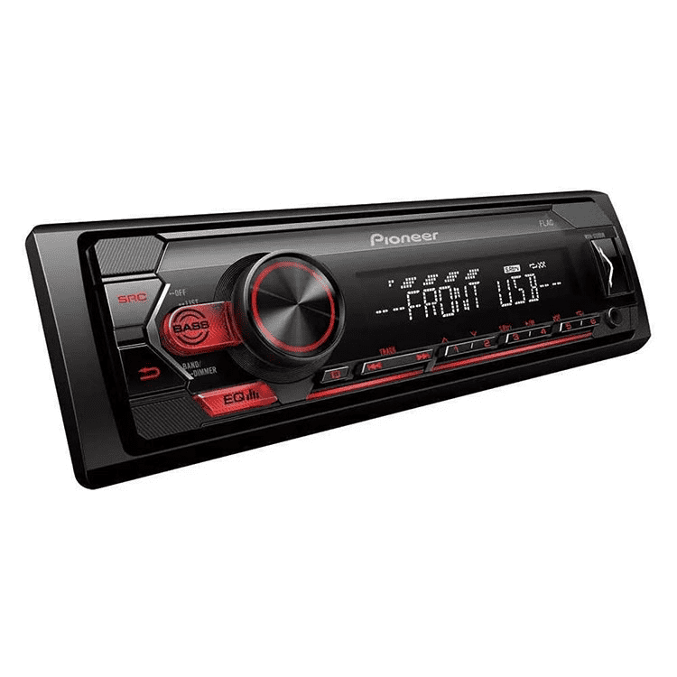 Autorradio Pioneer MVH-S120UB - USB, AUX, Iluminação Vermelha