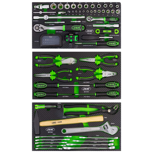 CONJUNTO DE 3 MÓDULOS DE CARBONO EVA COM FERRAMENTAS - PARA 53672 | JBM 14327