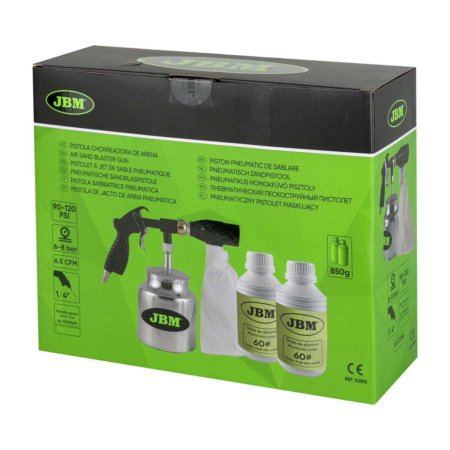 PISTOLA DE JACTO DE AREIA PNEUMÁTICA | JBM 53593