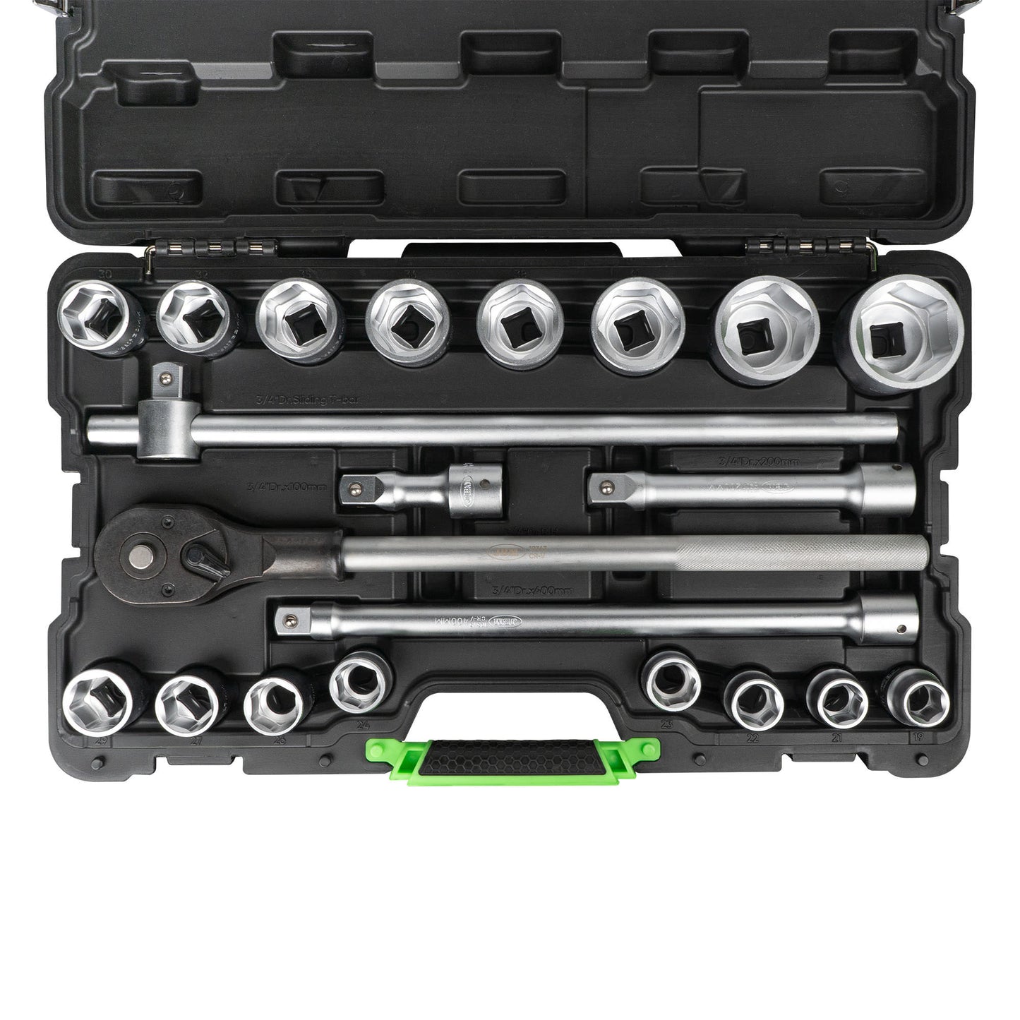 CAIXA DE FERRAMENTAS COM 21 CHAVES GIGANTES DE 3/4" DE 6 FACES JBM 53727