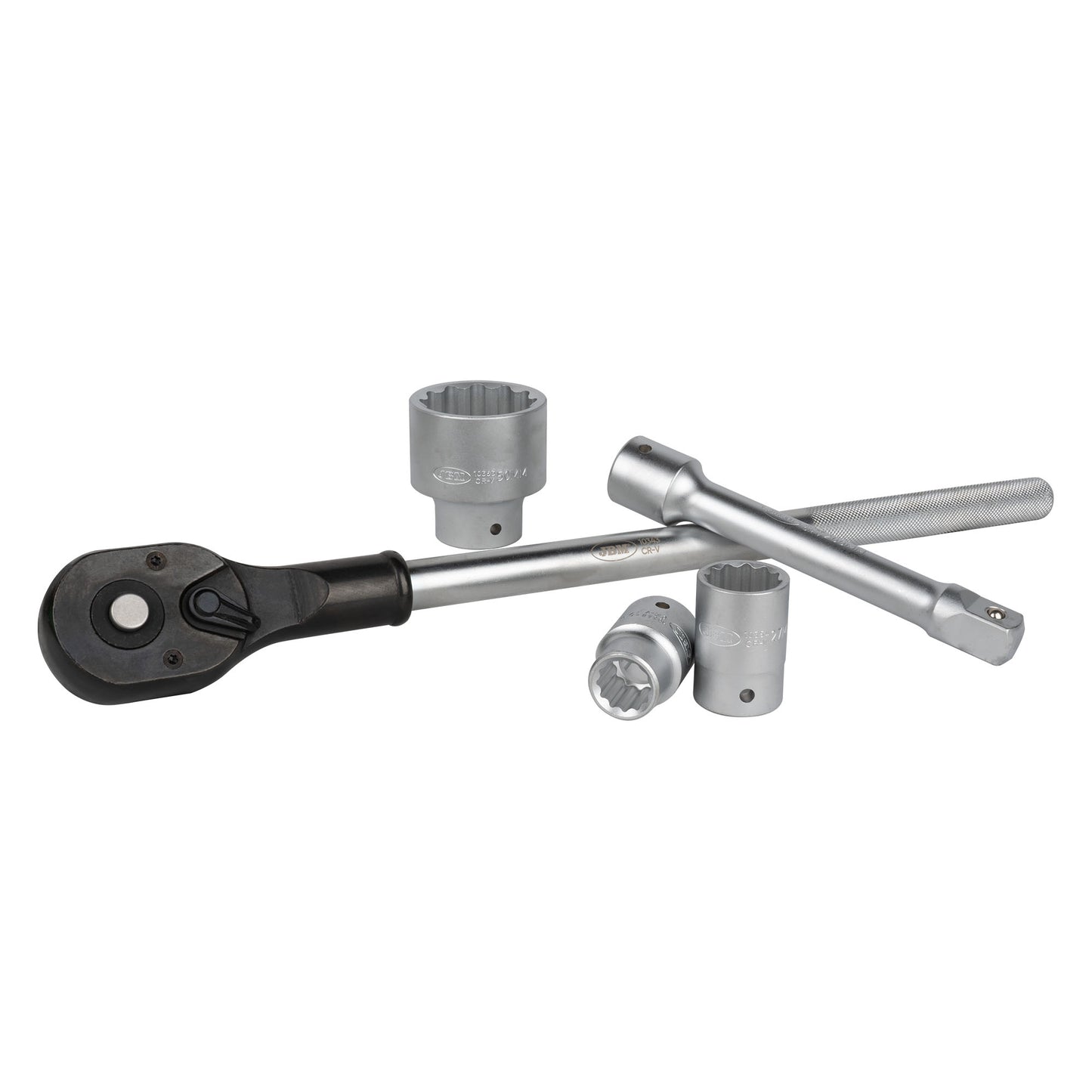 CAIXA DE FERRAMENTAS COM 21 CHAVES GIGANTES DE 3/4" DE 12 FACES JBM 53728