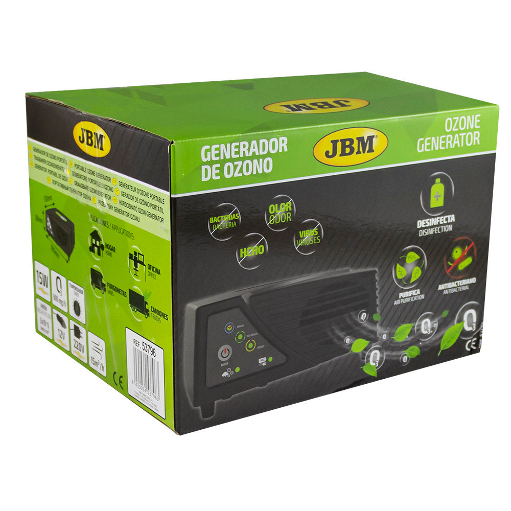 Gerador de ozono portátil 600 MG/H | JBM 53796