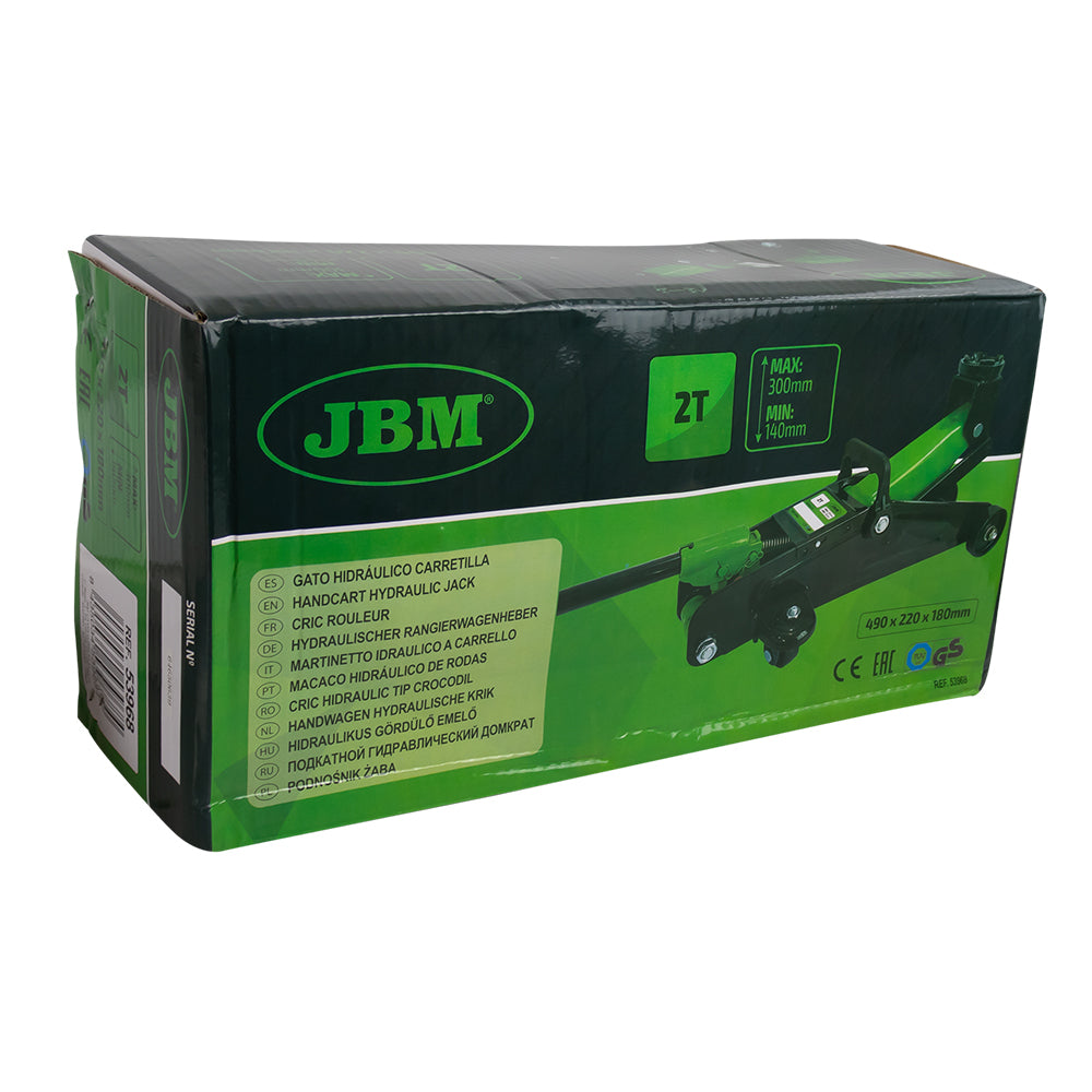 MACACO HIDRÁULICO DE ALUMÍNIO 2T | JBM 53968