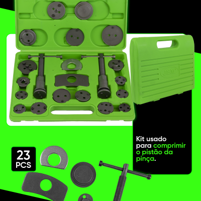 CONJUNTO DE RECOLHA DE EMBOLOS P/TRAVÕES JBM 53978 (23 PEÇAS)