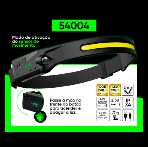 LANTERNA DE INSPEÇÃO LED COB RECARREGÁVEL | JBM 54004