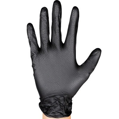 LUVAS DE NITRILO PROFISSIONAIS PRETAS 7.0 MIL - 90 UNIDADES | XL | JBM 54179