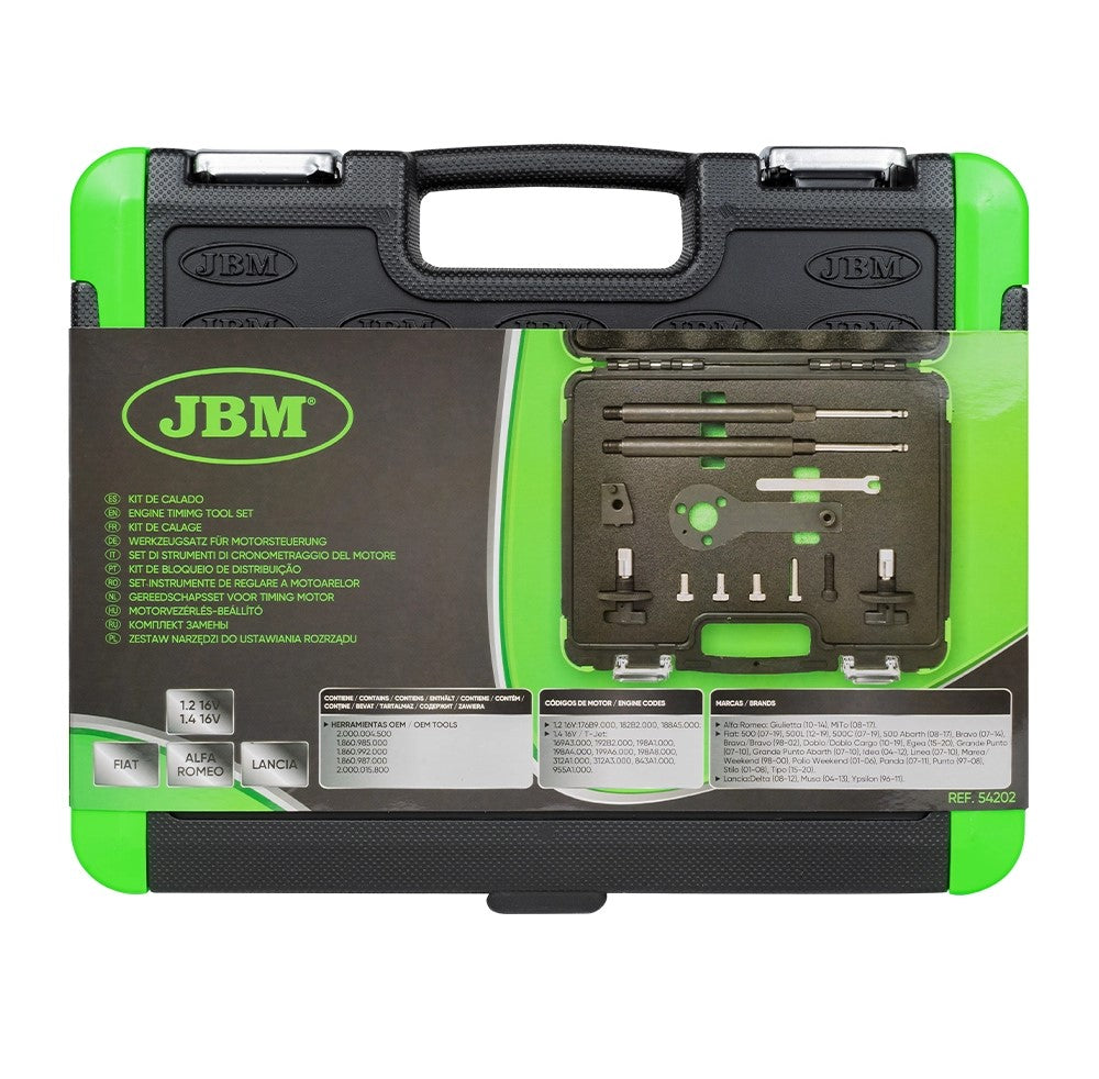 KIT DE BLOQUEIO FIAT/ALFA ROMEO/LANCIA 1.2 16V/1.4 16V/T-JET/1.9 JTD | JBM 54202