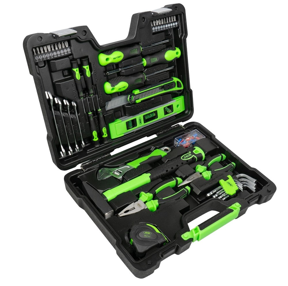JBM Multi-Service 77-Piece Tool Kit – Zinc Plated Finish | 54258