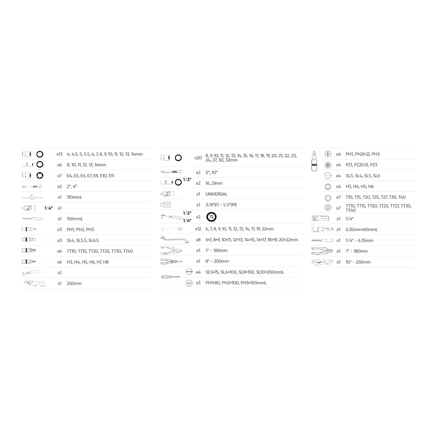 CAIXA ALUMINIO COM 143 FERRAMENTAS JBM 54261