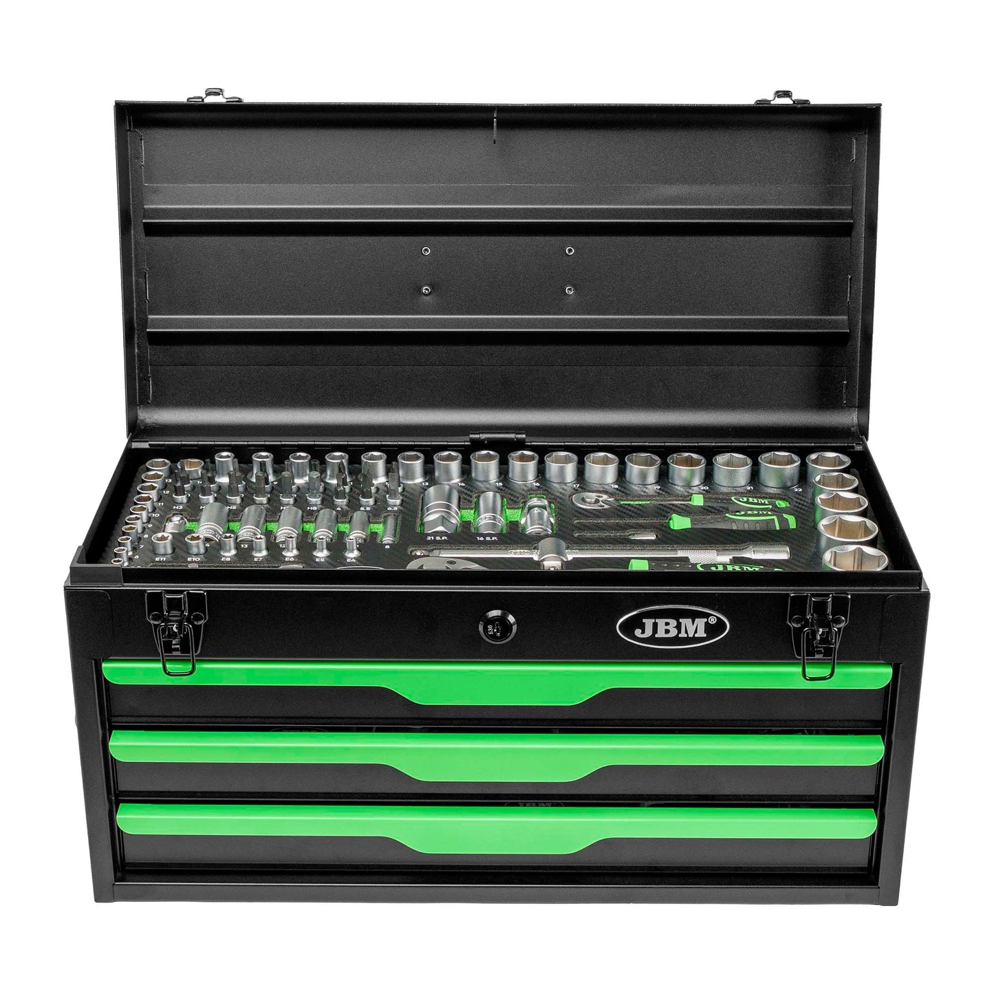 CAIXA ALUMINIO COM 143 FERRAMENTAS JBM 54261