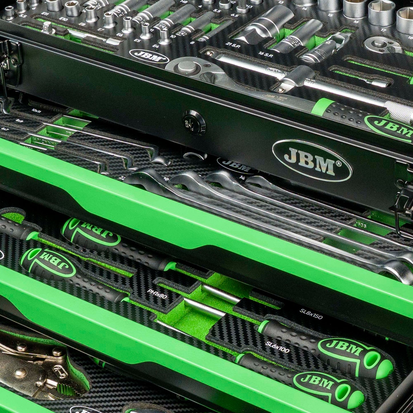 CAIXA ALUMINIO COM 143 FERRAMENTAS JBM 54261