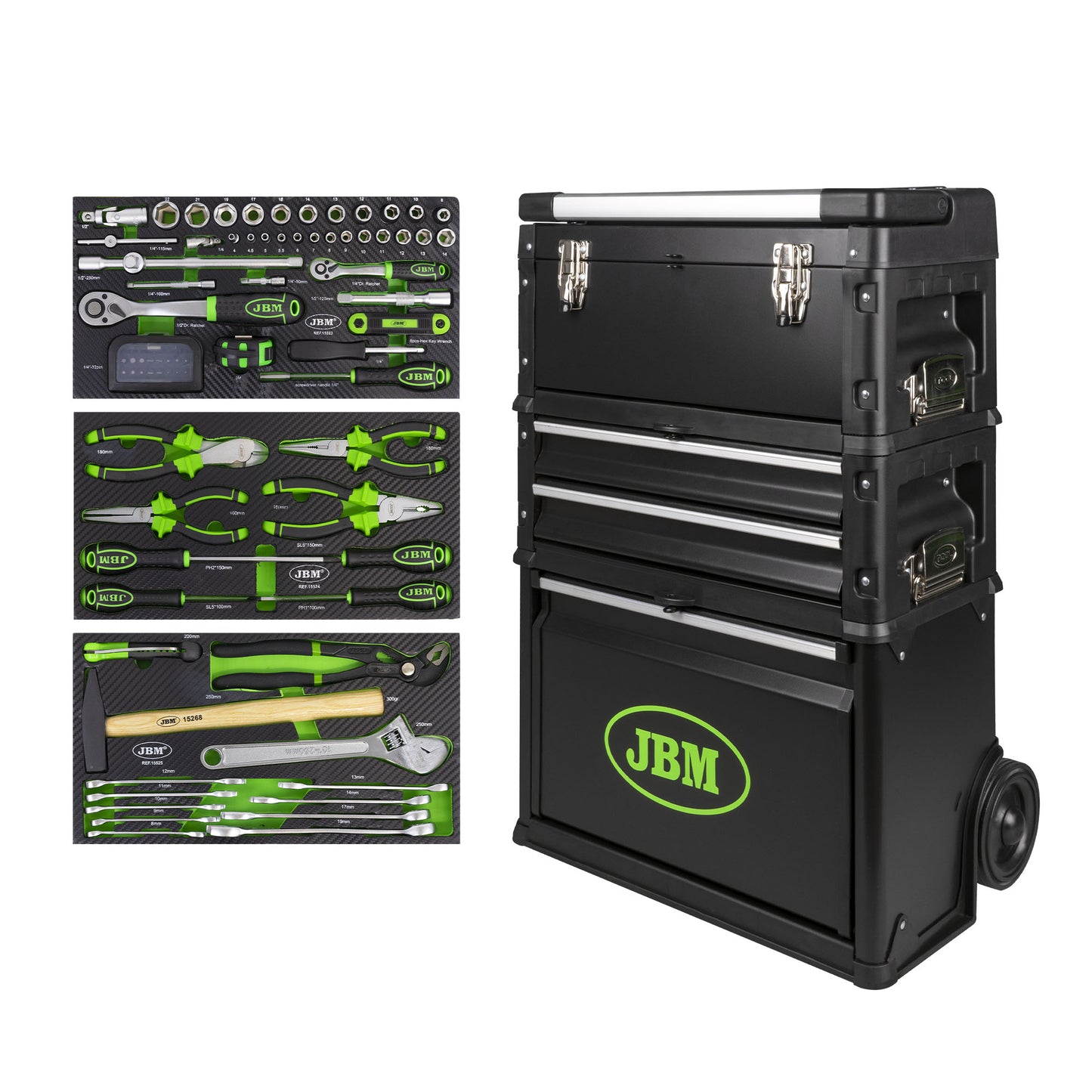 CARRO COM FERRAMENTAS MODULAR DESMONTÁVEL | JBM 53672