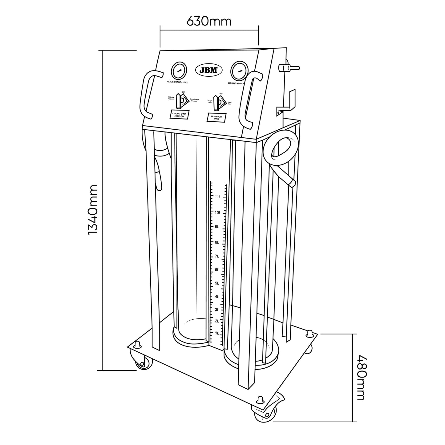 MÁQUINA DE MUDANÇA DE LÍQUIDO DE REFRIGERAÇÃO | JBM 54565