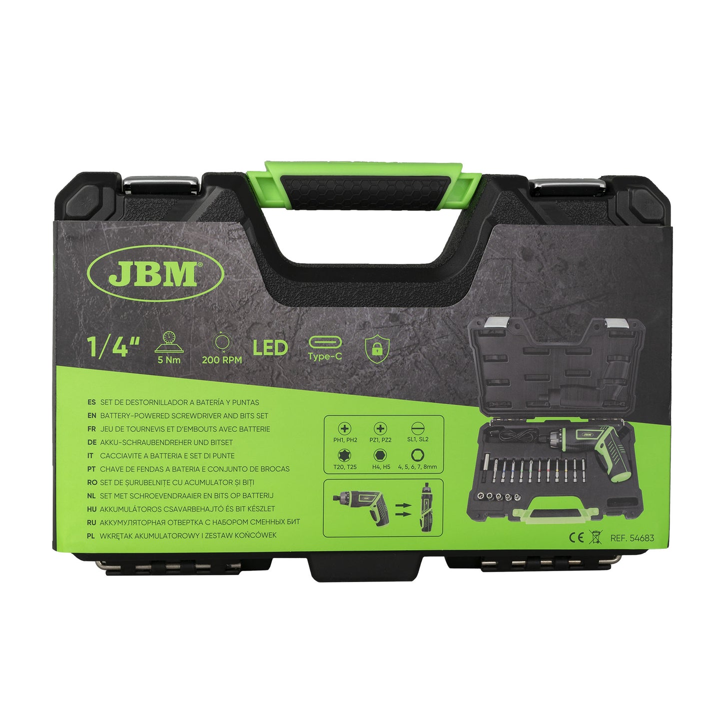 APARAFUSADORA ELETRICA RECARREGAVEL DE DUPLA POSIÇÃO | JBM 54683