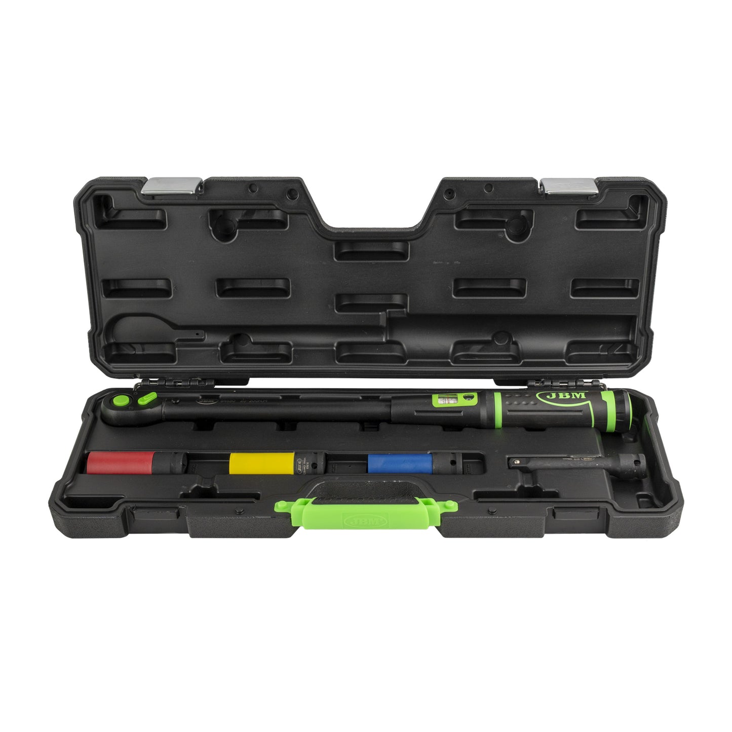 JOGO DE 5 PEÇAS: CHAVE DINAMOMÉTRICA E VISOR DE ÂNGULO DIGITAL | JBM 54785