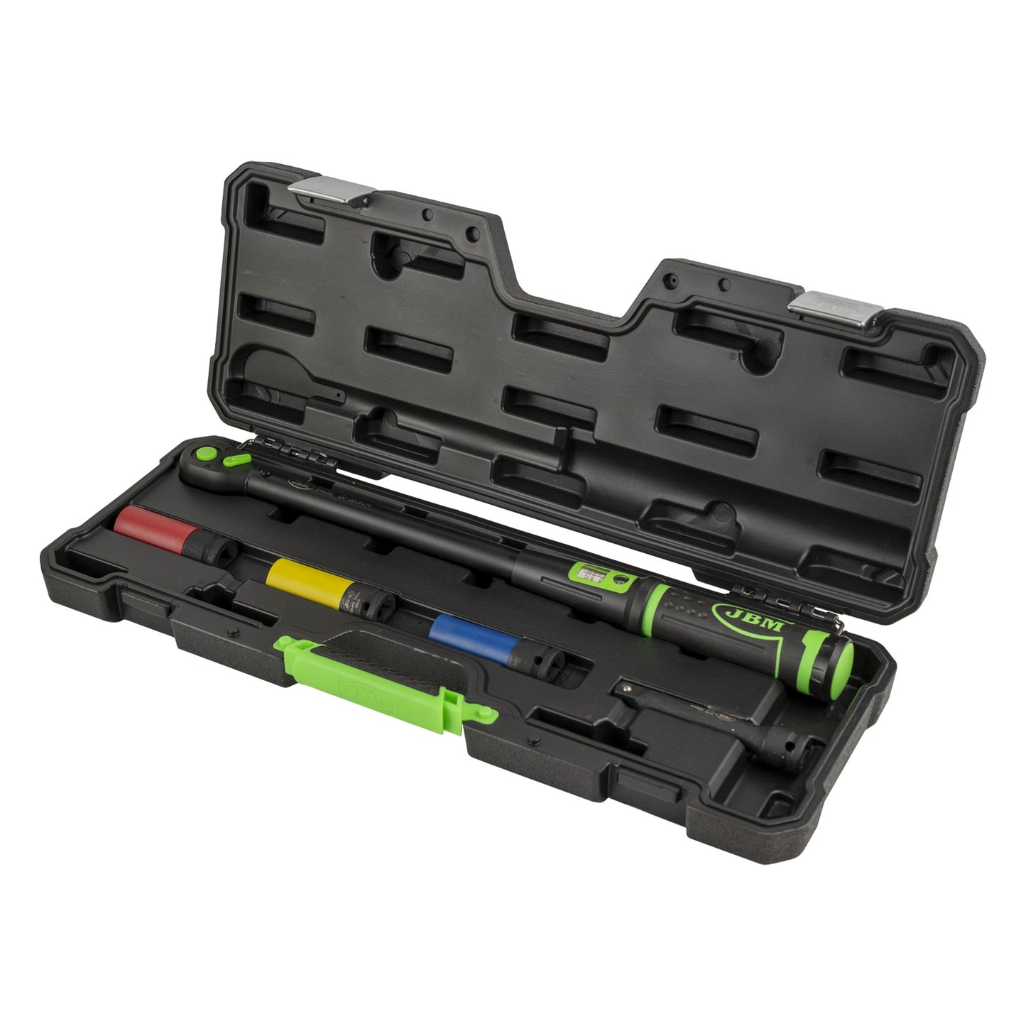 JOGO DE 5 PEÇAS: CHAVE DINAMOMÉTRICA E VISOR DE ÂNGULO DIGITAL | JBM 54785