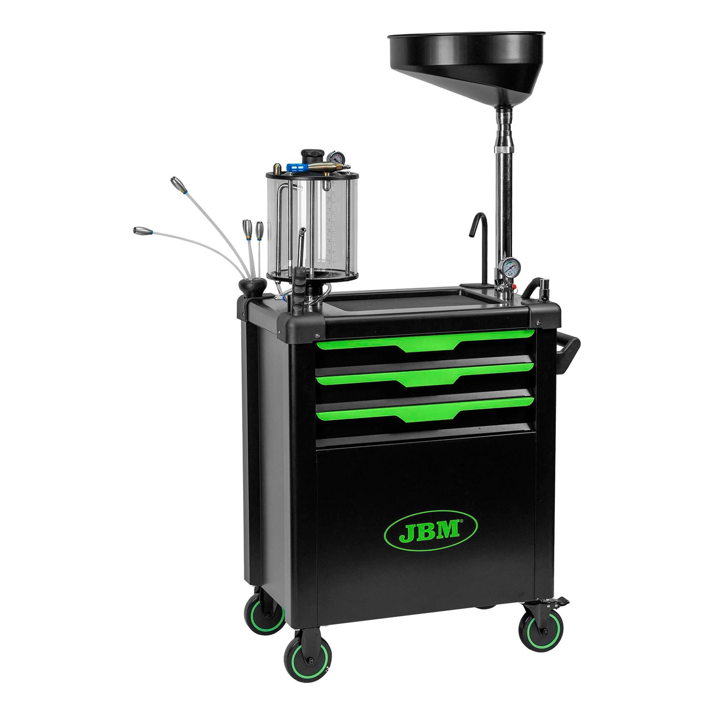 CARRINHO RECOLHEDOR E ASPIRADOR DE ÓLEO 90L | JBM 55049