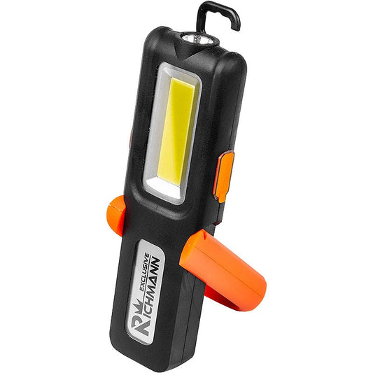 LANTERNA LED A BATERIA 5W + 3W, INCLINAÇÃO, AJUSTE DE POTÊNCIA RICHMANN C6815