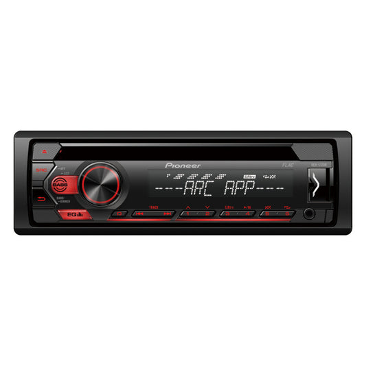 Autorradio com CD, MP3 e USB, Iluminação Vermelha | PIONEER DEH-S120UB